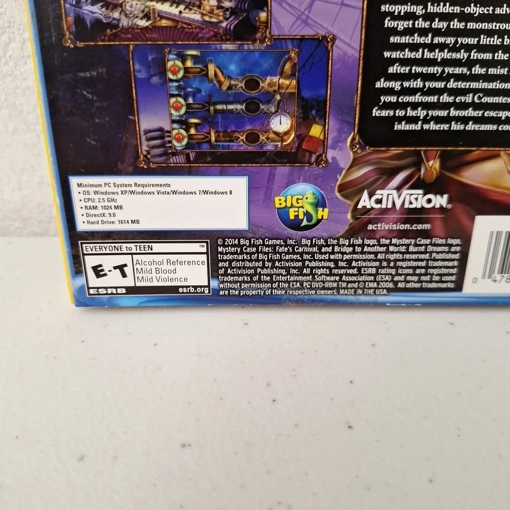 Mystery Case Files: Fate's Carnival PC DVD-ROM Hidden Object Game Big Fish Games